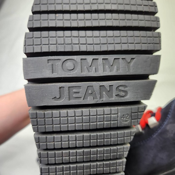 Tommy Hilfiger Women's Dark Blue Tommy Jeans Yvonne Lace-Up Ankle Boots Size 10 - Picture 8 of 12
